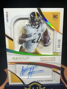 2021 Najee Harris Immaculate RC Auto 90/99 Shadow Signatures On Card #ISS-NH - Picture 1 of 5