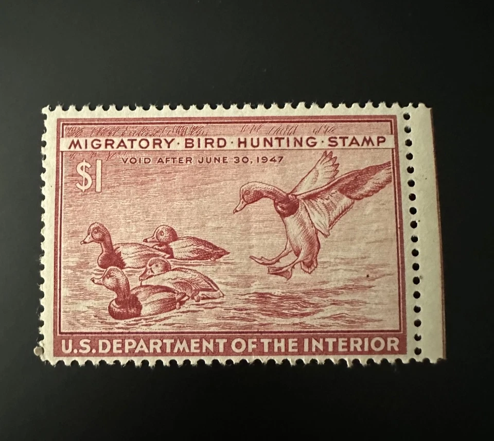 RW13 1946 US Federal Duck Stamp MNH Creased FREE SHIPPING - Image 1 of 2