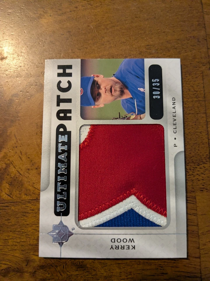 2009 Upper Deck Ultimate Collection #UPKW Kerry Wood Ultimate Patch #/35 - Image 1 of 2