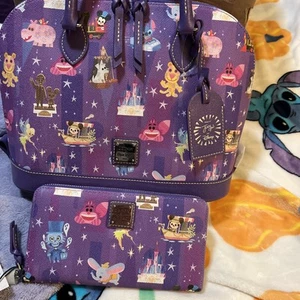 Disney Parks Dooney & Bourne Joey Chou Zip Zip Satchel/Wallet NWTS - Picture 1 of 17