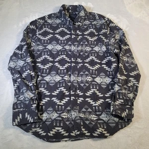 American Eagle Outfitters Hemd Herren XL grau aztekisch Southwestern Classic Fit - Bild 1 von 13
