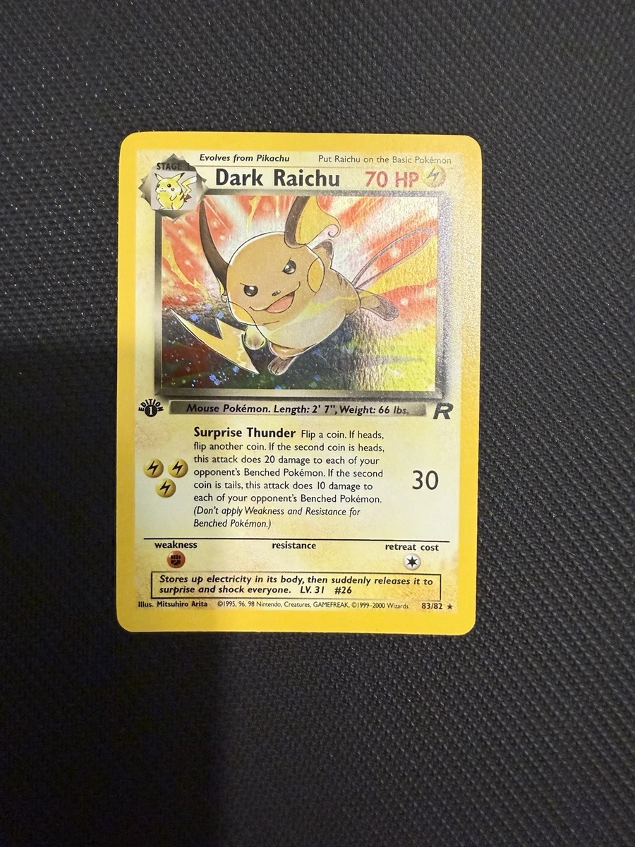Pokémon TCG 1st Edition Holo Rare Individual Collectible Card Game