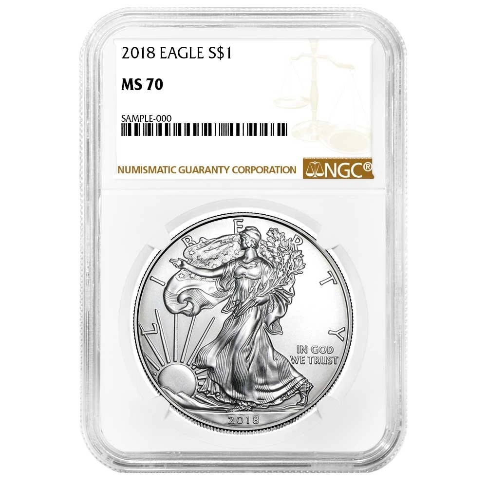 American Eagle MS 70 Graded 2018 Silver Bullion Coins for sale | eBay