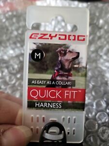 EZY-DOG QUICK FIT HARNESS HIGH QUALITY Black, Medium dog harness