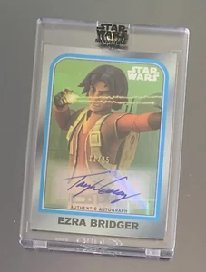 2022 Star Wars Signature Serie Taylor grau Erza Bridger grün/25 Auto Variante - Bild 1 von 4