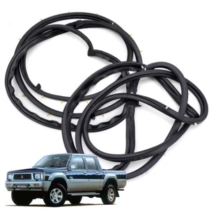 Front Lh+Rh Weatherstrip Door Rubber Seal For Mitsubishi L200 Cyclone 1986 1996 - Picture 1 of 8