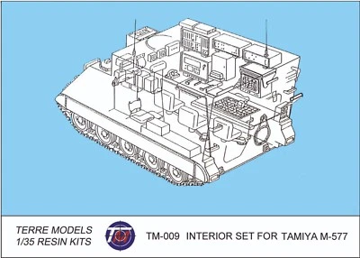 1/35 Interior Set for M577 by Tamiya, Terre Models Resin Kit - Image 1 of 3
