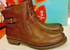 yuu womens tasha dress wedge heel zip boots