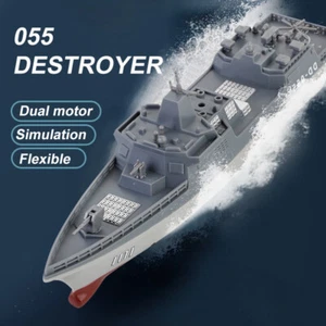 2.4GHz Remote Control Boat Electric Military Aviation Model High-speed Destroyer - Picture 1 of 8