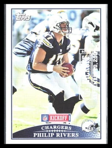 Holofoil plateado Philip Rivers 2009 Topps Kickoff #98 SN2009 - Imagen 1 de 2