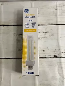 GE 93130289 CFL Light Bulb, Warm White, Double Biax, G24-q Base,18 Watt - - Picture 1 of 7