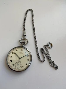 RARO RELOJ BOLSILLO SOVIÉTICO VINTAGE TULXIS HECHO EN SUIZA 15 RUBIS UNITAS 6497 UT CAL - Imagen 1 de 11