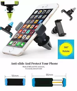 Universal RETAIL PK 360 ROTATION Air Vent Car Mount Holder for Phone Mobile USA - Picture 1 of 10