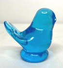 Vintage Leo Ward Glass Bluebird of Happiness Mini Figurine 1991 Terra Studios 2&quot;
