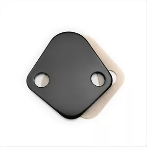 Big Block Chevy Fuel Pump Block Off Plate Port Delete Steel Ford Chrysler Mopar - Foto 1 di 2
