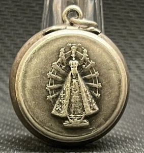 HERMOSO ROSARIO ANTIGUO 1930 ́ CAJA PEQUEÑA NUESTRA SEÑORA DE LUJAN ¡PIEZA IMPRESIONANTE! - Imagen 1 de 13