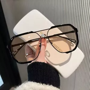 Sunglasses Women 2024 New Unique One Piece Fashion For Men UV400 And Woman - Picture 1 of 9