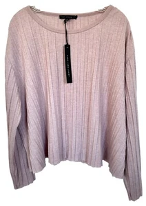 Jane & Delancey Women's Long Sleeve Striped Pullover Top Relax Fit Size XL Pink - Picture 1 of 8