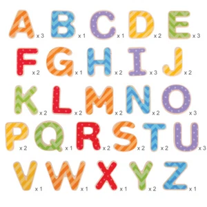 Bigjigs Juguetes Madera Educativos Letras Magnéticas Números Palabras Alfabeto - Imagen 1 de 15