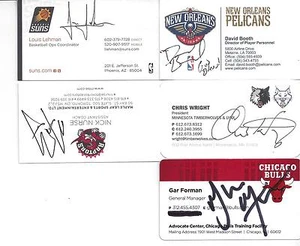 MINNESOTA TIMBERWOLVES PRESIDENT CHRIS WRIGHT SIGNED BUSINESS CARD - Picture 1 of 1