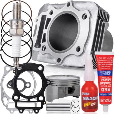 For 02-07 Suzuki Eiger 400 Cylinder Jug Piston Top End Gaskets Rebuild Rings Kit — 第 1/4 张图片