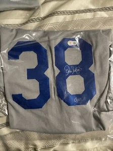 Eric Gagne "Cy 03" Authentic Signed White Pro Style Jersey BAS Witnessed - Picture 1 of 2