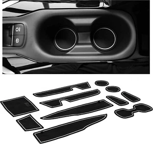 White Interior Cup Liner Pads Non Slip Rubber Cover Mat Fits 20-23 Corolla Sedan - Picture 1 of 4