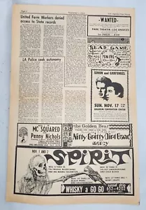 Vintage Ad Simon Garfunkel 3 Dog Night Velvet Underground 1968 LA FREE PRESS - Picture 1 of 8