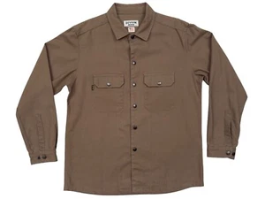 Camisa/chaqueta de lona Devium Chapman para hombre talla XXL marrón hecha en EE. UU. - Imagen 1 de 7