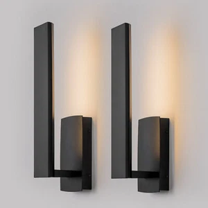 Modern LED Wall Light Linear Sconce Waterproof Garage Outdoor Exterior Fixtures - Picture 1 of 30