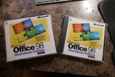 Microsoft Office 98 Macintosh Gold Edition Bookshelf FrontPage Encyclopedia - Image 1 of 3