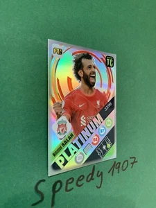 Panini Adrenalyn Top Class Platinum Parallel Numbered Salah Liverpool 33/99 - Picture 1 of 1
