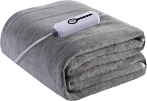 Full Size 54x75 Electric Mattress Pad - 4 Heating Levels Auto Shut Off (GRAY) - Picture 1 of 8