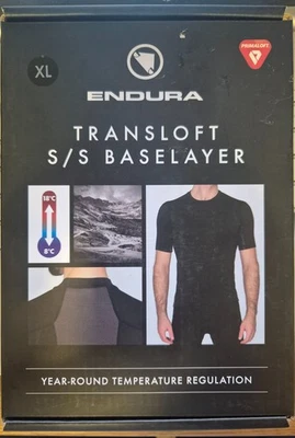 Endura Transloft Baselayer Black, Short Sleeve XL, NEW & BOXED - Image 1 of 4