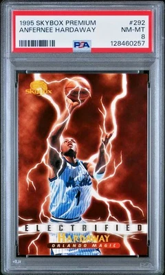 Penny Hardaway 1995-96 Skybox Premium electrificado #292 PSA 8 Foto 1 de 3