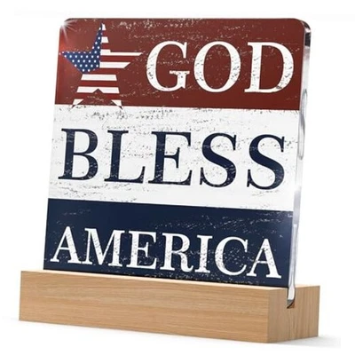 Christian 4th of July Patriotic Decorations Gifts for Independence Day JAQ5 - Image 1 of 4