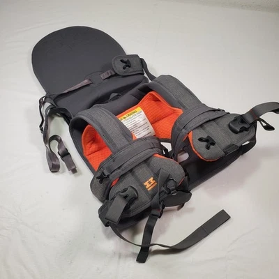 Portabebés Minimeis Ligero de Hombro Gris y Naranja Plegable Foto 1 de 4