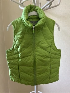 KENNETH COLE REACTION, QUILTED VEST JACKET, SIZE M WOMEN'S, LIME GREEN - Picture 1 of 6