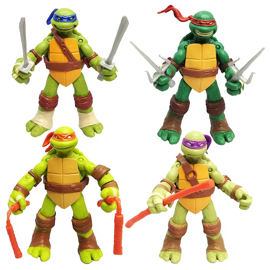 Juego de 4 figuras de acción de juguete Teenage Mutant Ninja Turtles Classic Collection Tmnt Foto 1 de 4