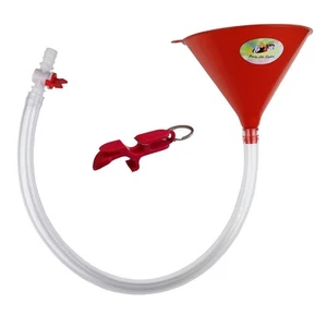Beer Bong Funnel with Valve - Extra Long 2.5 feet (30 inch) Kink Free Tube - ... - Picture 1 of 6