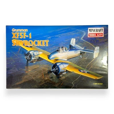 1998 Minicraft Grumman XF5F-1 Skyrocket 1:48 Scale Kit #11626 ☆New Sealed Model - Image 1 of 4
