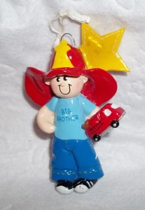 WEIHNACHTSSCHMUCK BAUMSCHMUCK KERAMIK 4 ZOLL FEUERWEHRMANN GROSSER BRUDER - Bild 1 von 1