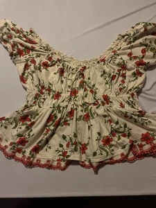 Blusa Maeve by Anthropologie para mujer grande recortada fiesta #lechera# nueva con etiquetas - Imagen 1 de 4