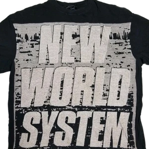 Marc Jacobs T-Shirt Adult One Size New World System OS Rare Gray Graphic Y2K  - Picture 1 of 4