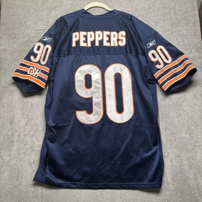 Camiseta Julius Peppers Chicago Bears Reebok NFL Hombre’s 52 Azul Marino Fútbol Foto 1 de 4