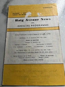 Southport Vs Bury Football Programme , Division 3 , Match Played 26th Dec 1967. - Picture 1 of 7