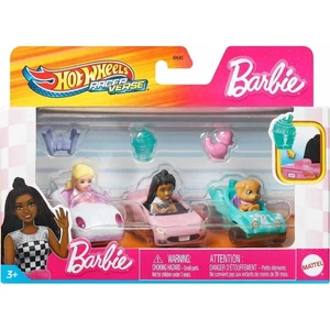 Paquete de 3 coches Chelsea Taffy Hot Wheels RacerVerse Barbie 3 accesorios perro - Imagen 1 de 2