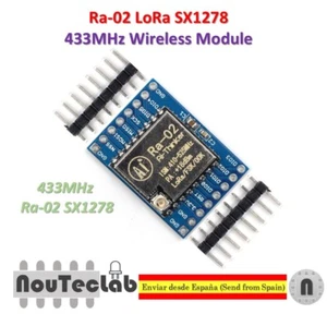 Enchufe de transmisión de espectro extendido inalámbrico SX1278 LoRa 433 MHz Ra-02 Ra02 - Imagen 1 de 7