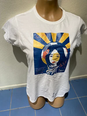 FIFA Women's World Cup France 2019 Graphics WHITE T-Shirt - Women's Junior's L - Image 1 of 4