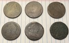 5 No Date Large Cents: 4 Draped Bust & 1 Classic Head.